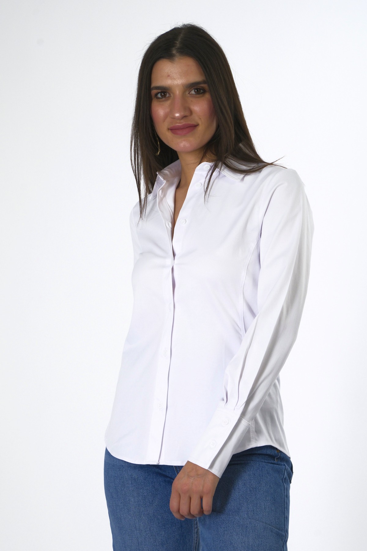 Abbra Kadın Slim Fit Gömlek