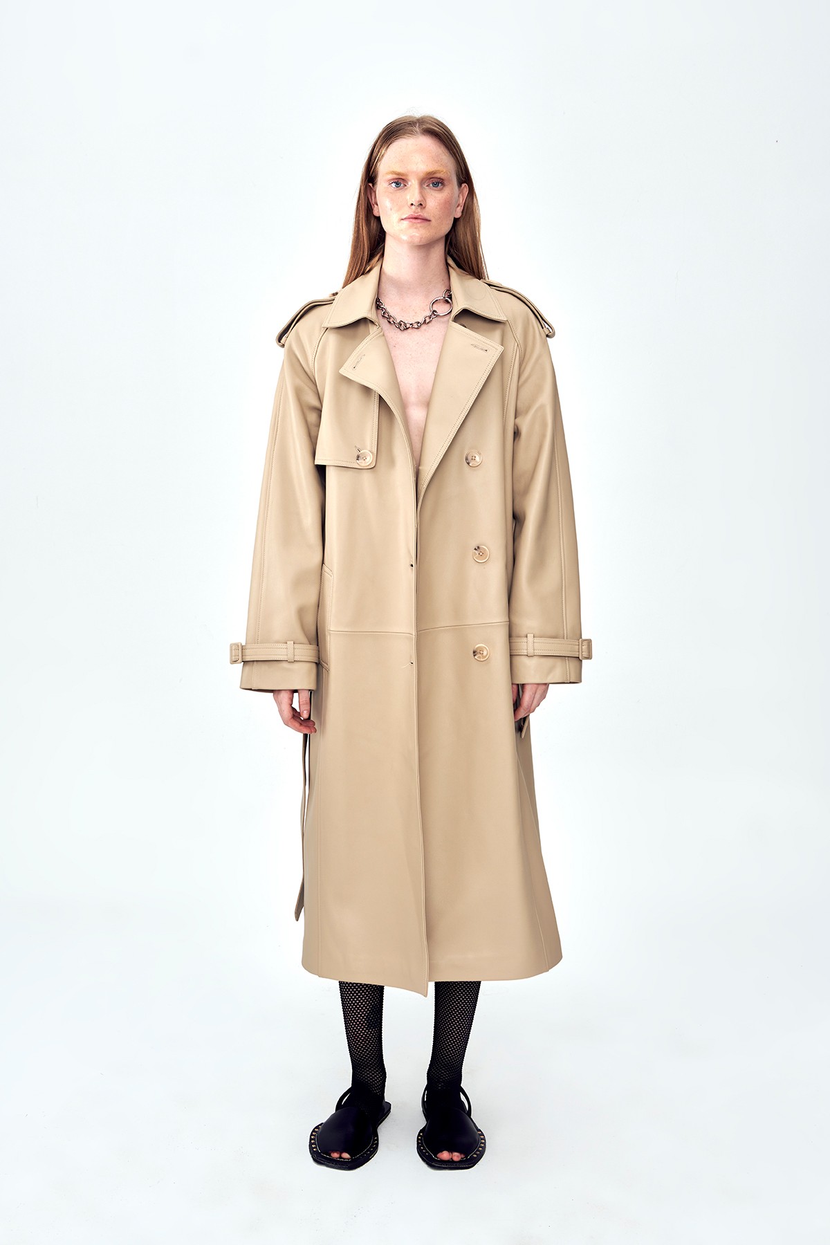 NOTTINGHAM Leather Trench Coat