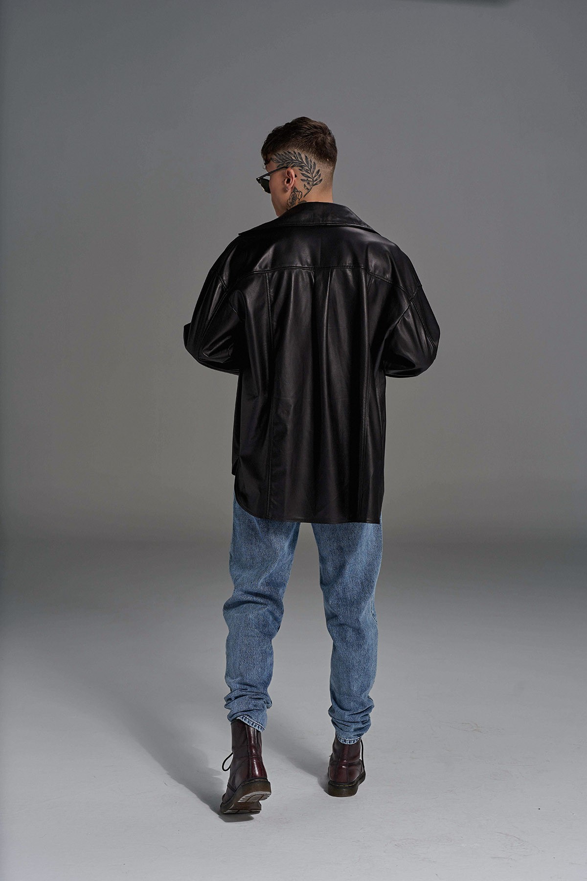 PABLO's Breathe Oversize Leather Shirt