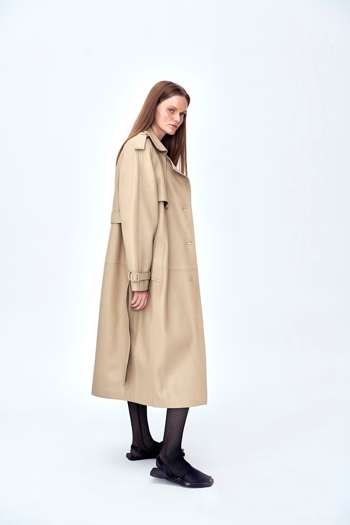 NOTTINGHAM Leather Trench Coat