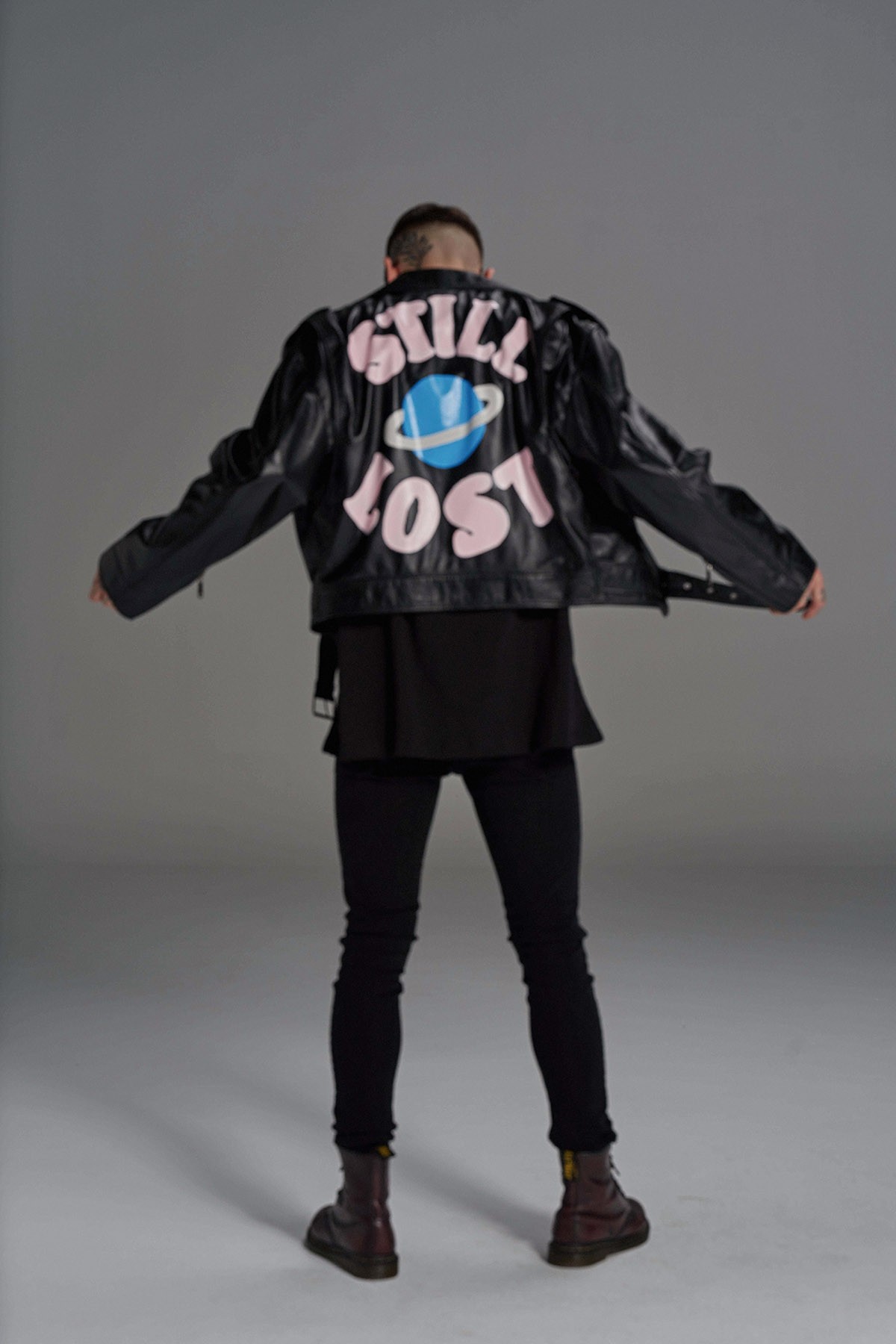 CHRISTIANA Never Lost Leather Biker Jacket