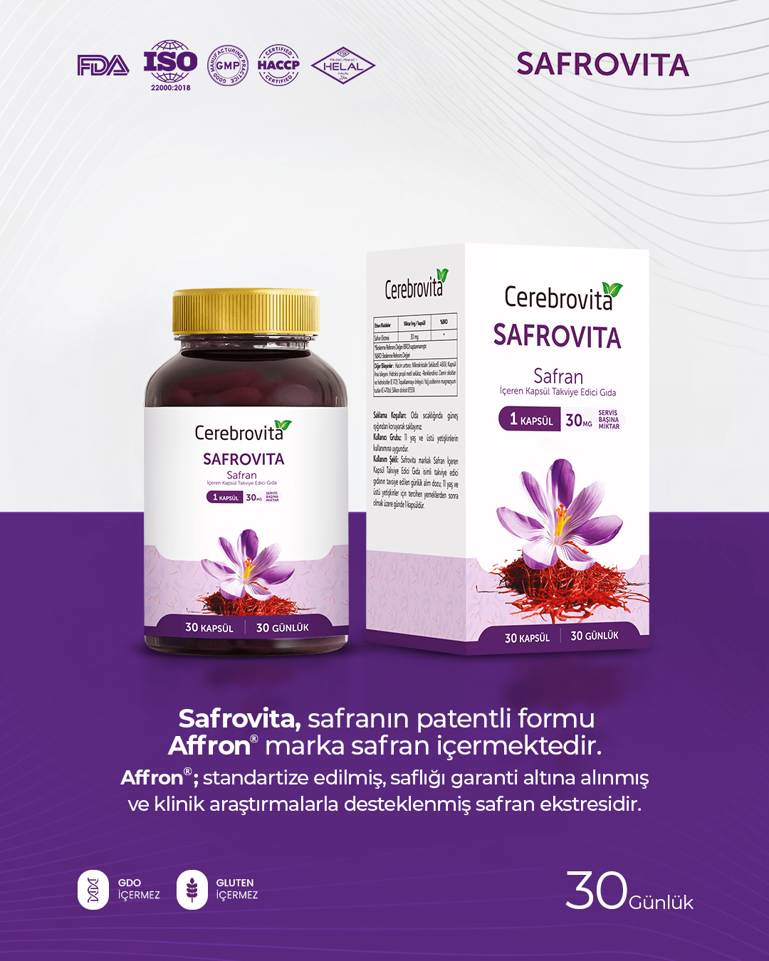 Safrovita Safran Ekstresi Kapsül image