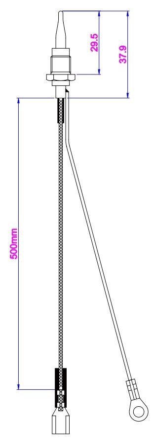 Termikel Ankastre Ocak Termokupl, 500mm Soketli (41010)