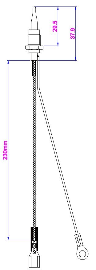 Termikel Ankastre Ocak Termokupl, 230mm Soketli (41011)