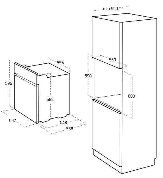 Termikel Ankastre Set (BO O64D5C B + BH P7194C B)