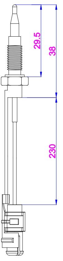 Termikel Ankastre Ocak Termokupl, 230mm Jaklı (41602)