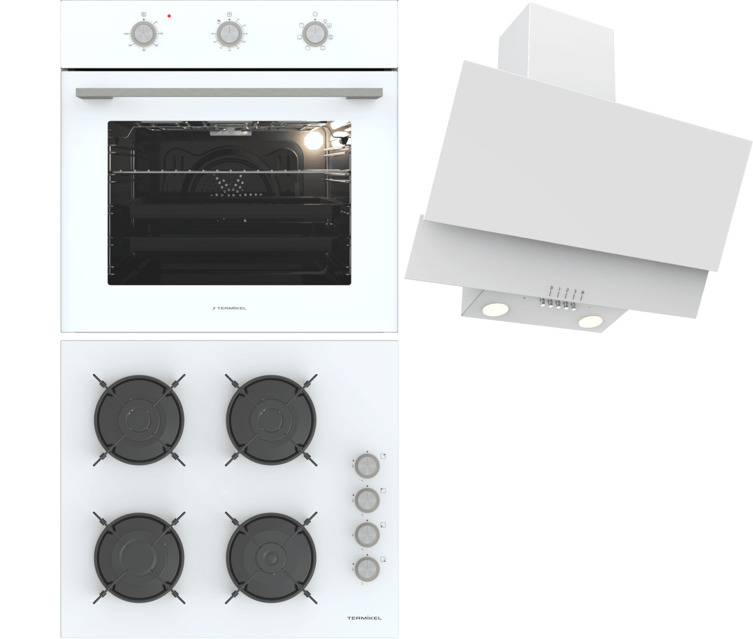 Termikel Ankastre Set (BO O6435C W + BH P6144C W + EVA WW60)