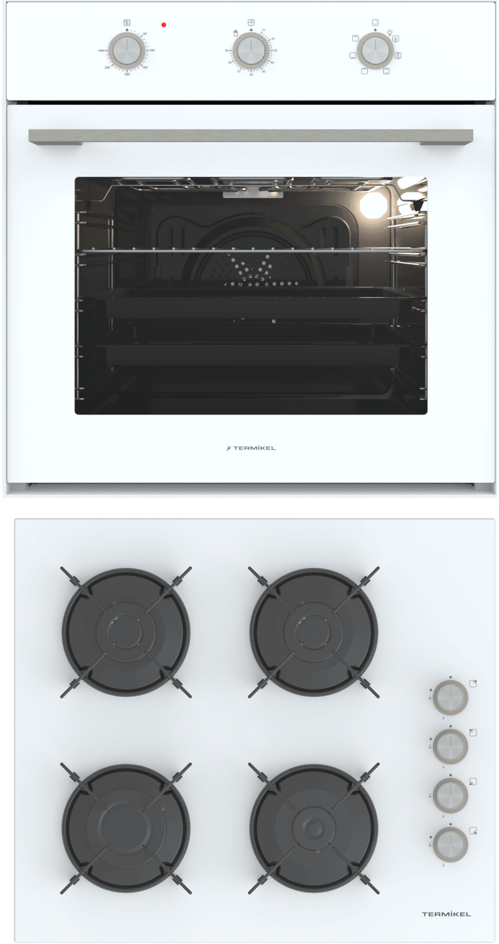 Termikel Ankastre Set (BO O6435C W + BH P6144C W)