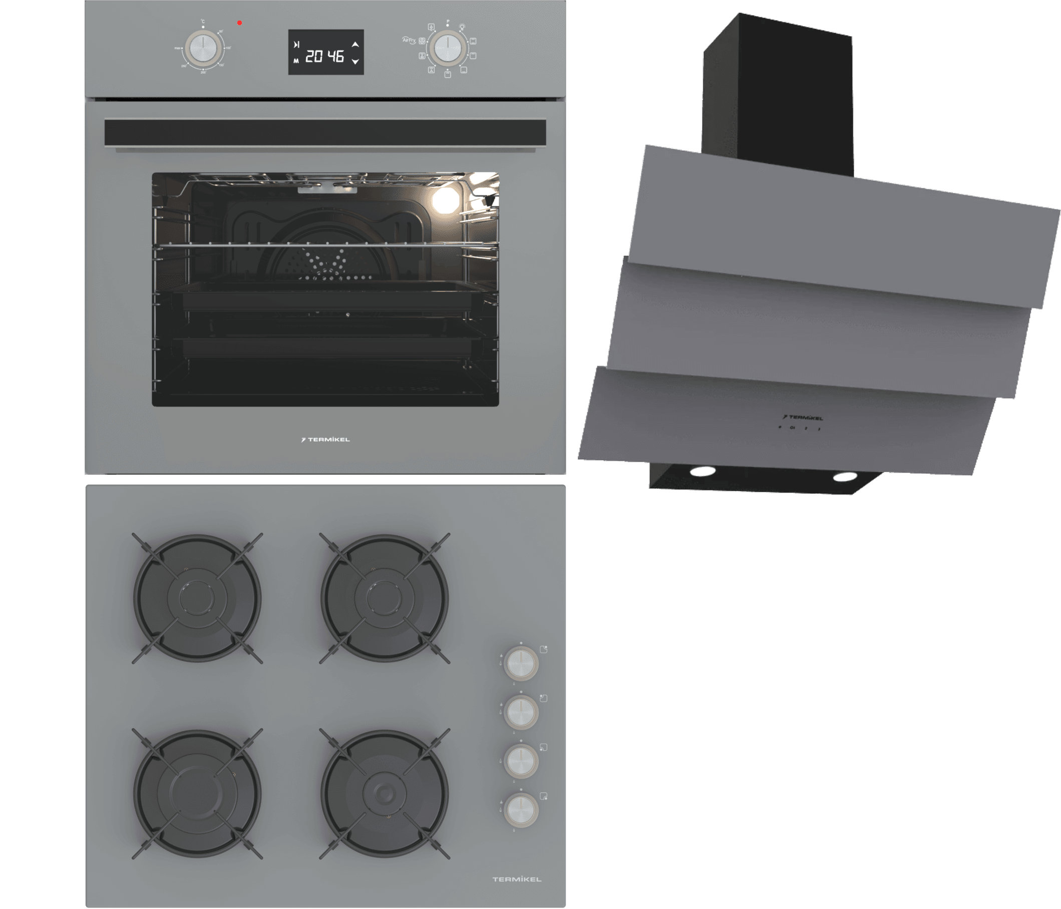 Termikel Ankastre Set (BO O6555C A + BH P6144C A + CH S6532C BA)