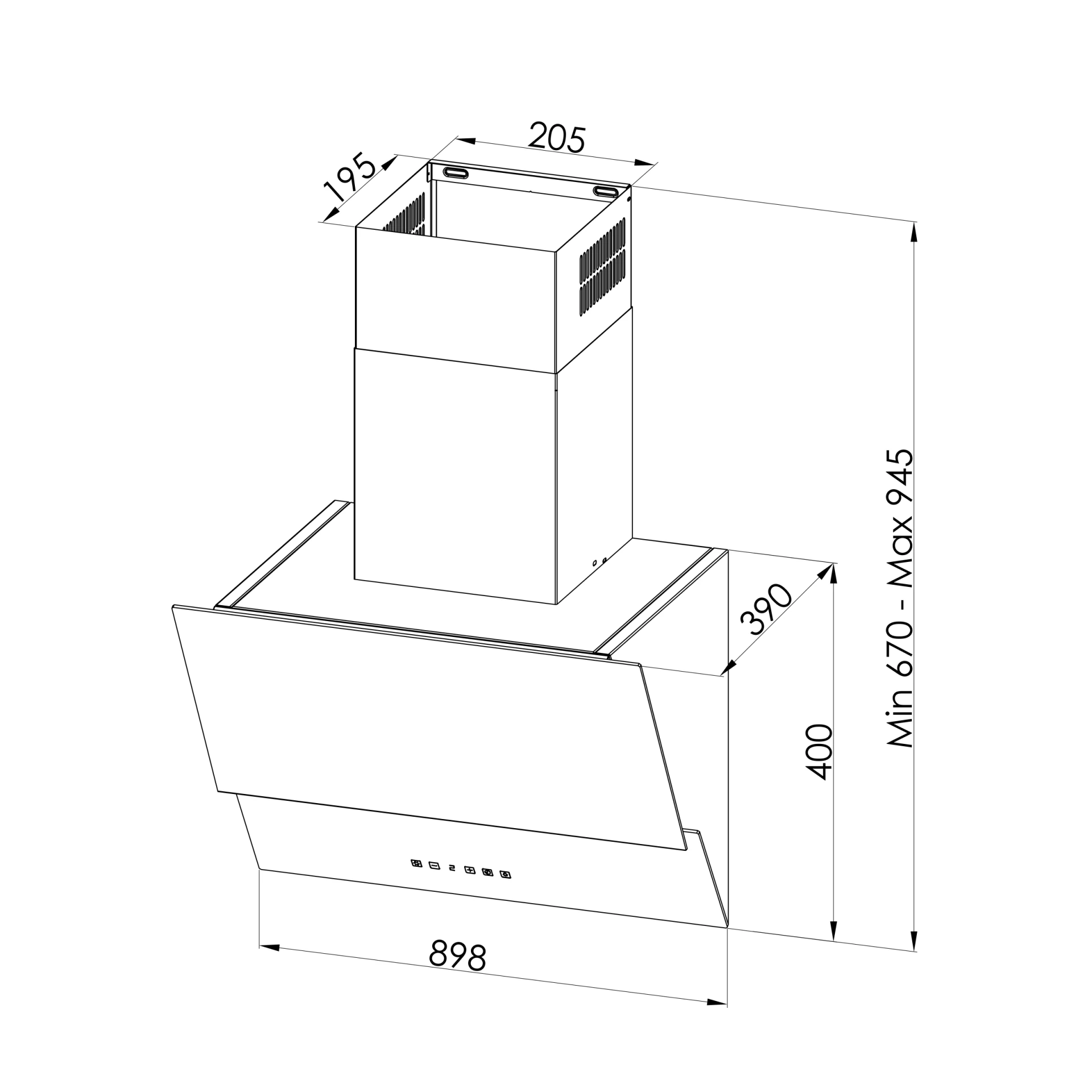 Termikel Ankastre Davlumbaz Argemon WW90