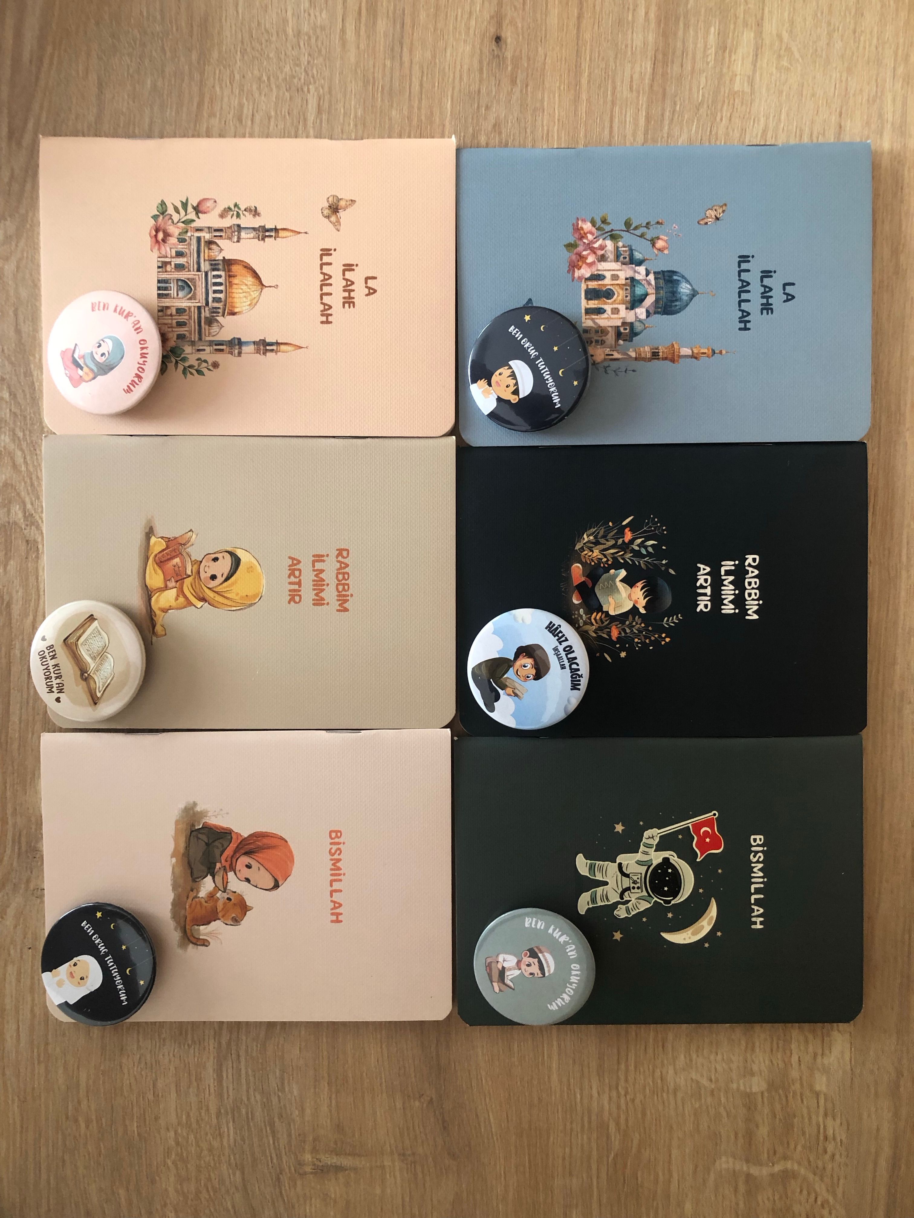 Mini defter rozet ve fosforlu kalem seti 