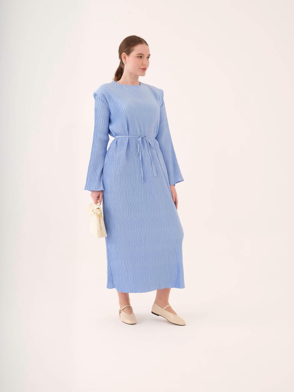 فستان فيروزة - ازرق سماوي