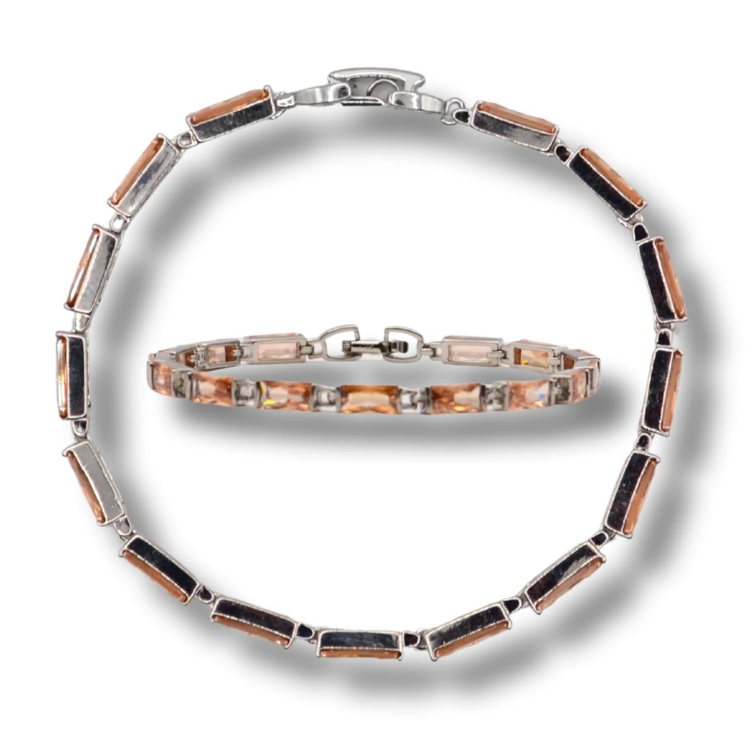 Lucent-Somon Zirkon Taşlı Çelik Bileklik