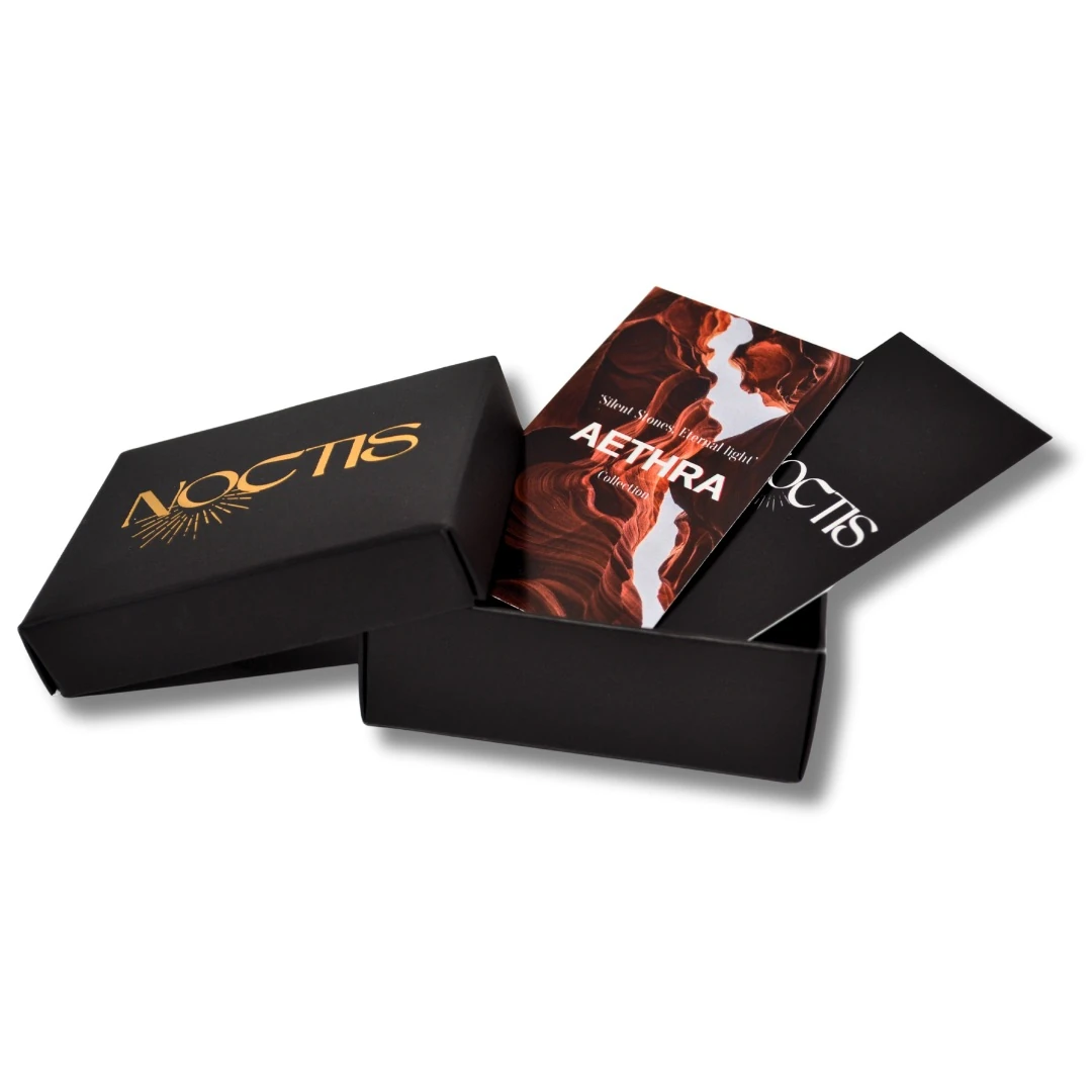 Aethra-Doğal Mat Hematit ve Bronz Detaylı Çelik Bileklik