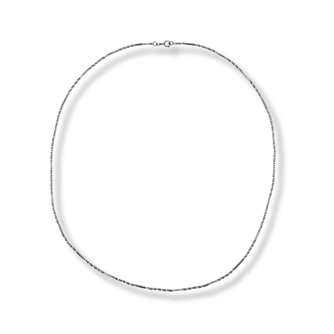 Umbra-Gümüş Tonlu İnce Çelik Zincir Kolye