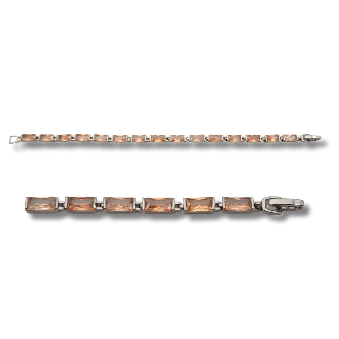 Lucent-Somon Zirkon Taşlı Çelik Bileklik