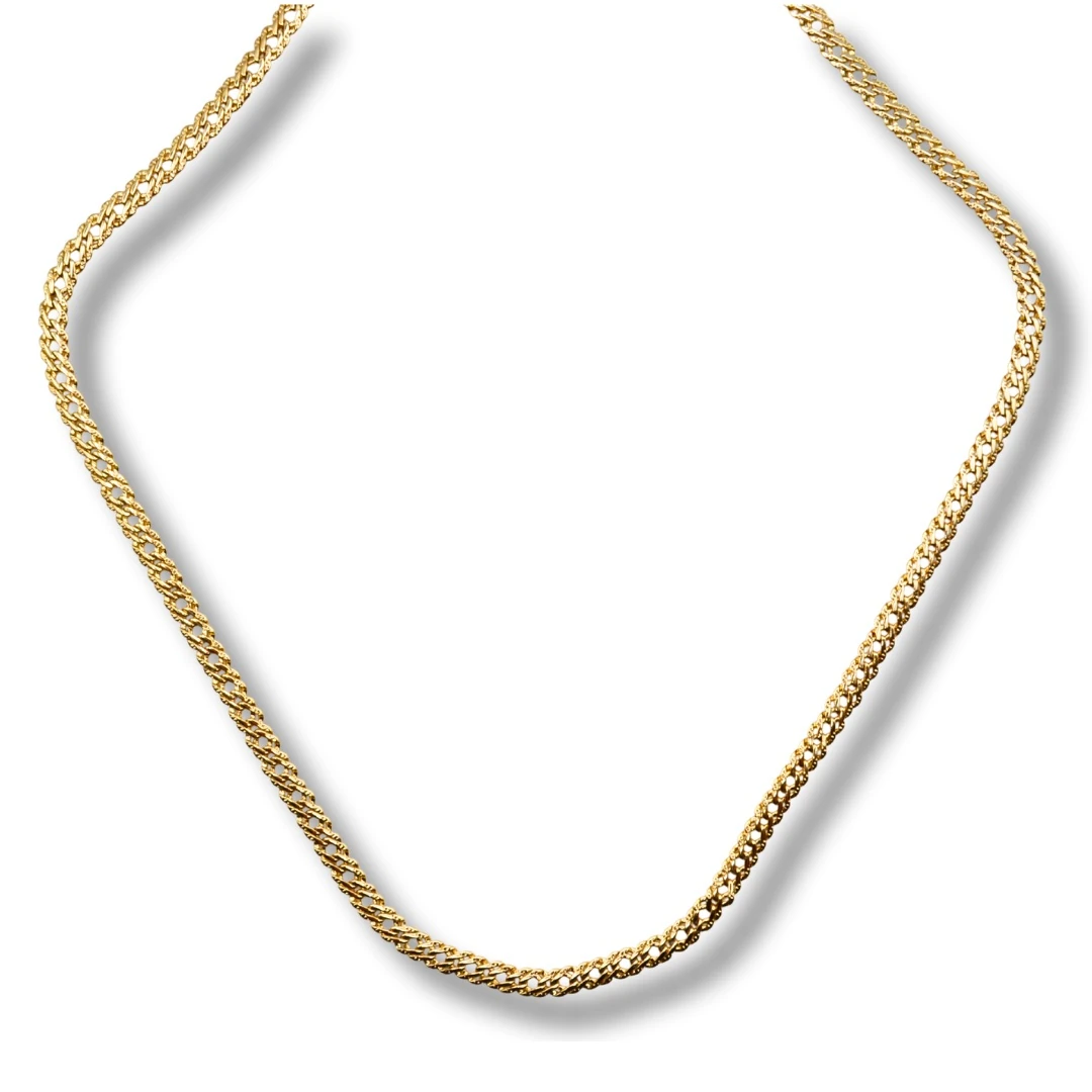 Umbra-Zamansız Işıltı: Burgu Zincir 18K Altın Kaplama Çelik Kolye