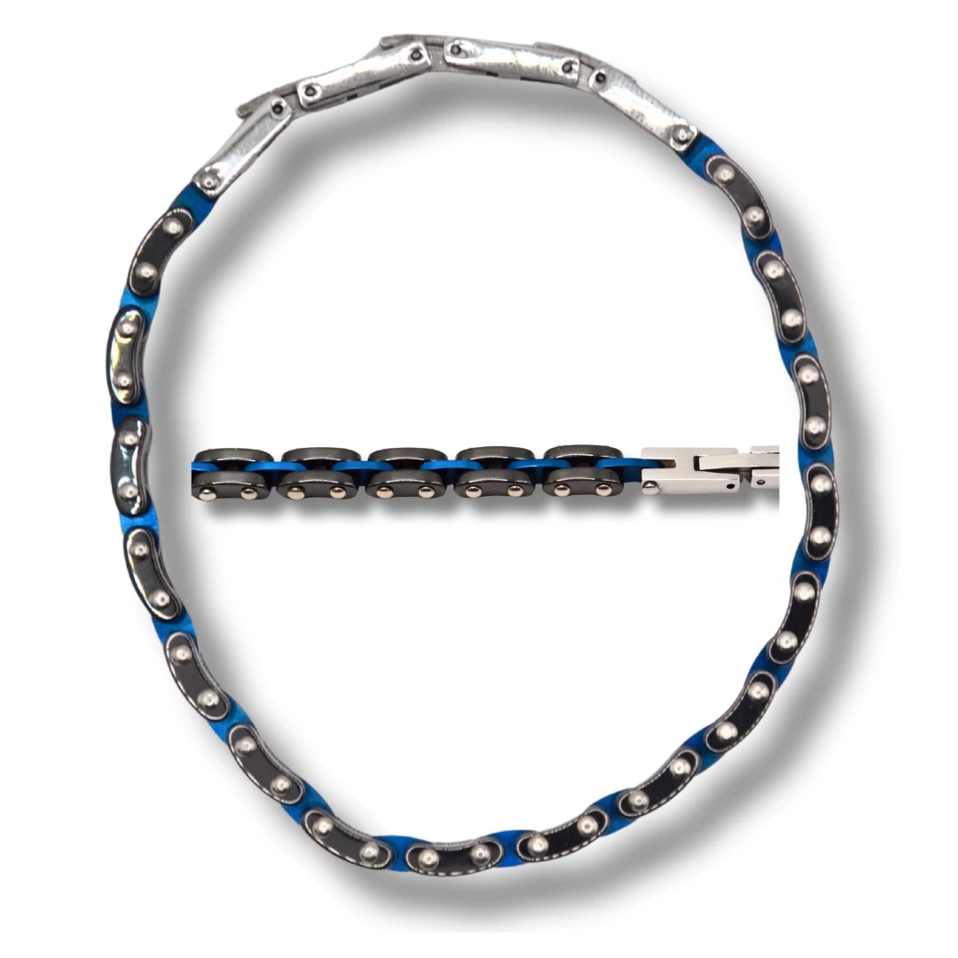 Umbra-Gecenin Mavisi, 316L Çeliğin Gücüyle | 316L Noctis Paslanmaz Çelik Bileklik