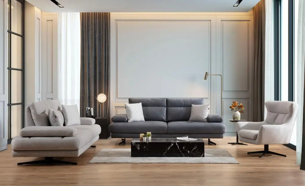 Milano Koltuk Takımı Antrasit - Luxmobilya.com