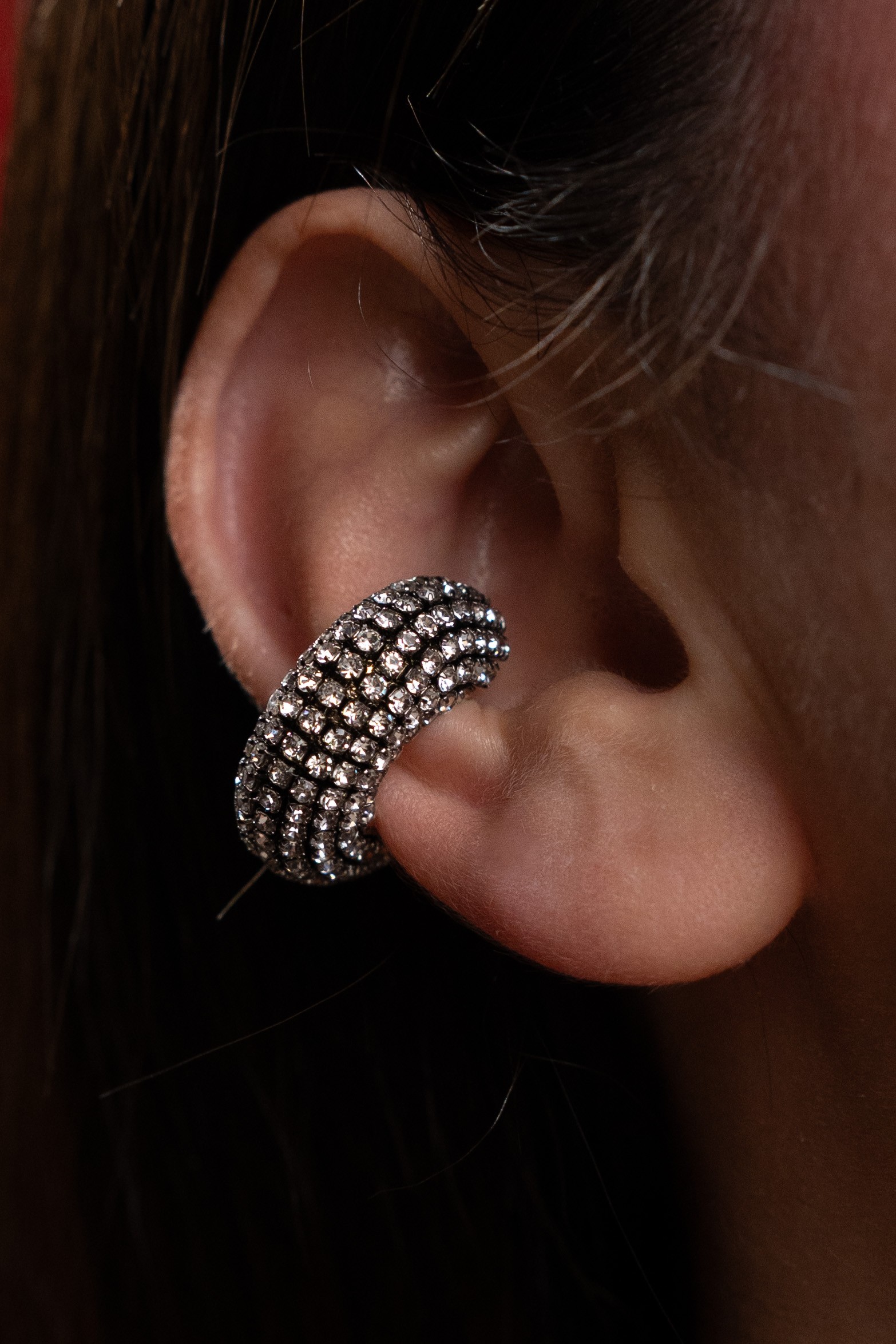 Altın Kaplama Round Ear Cuff (Tekli)