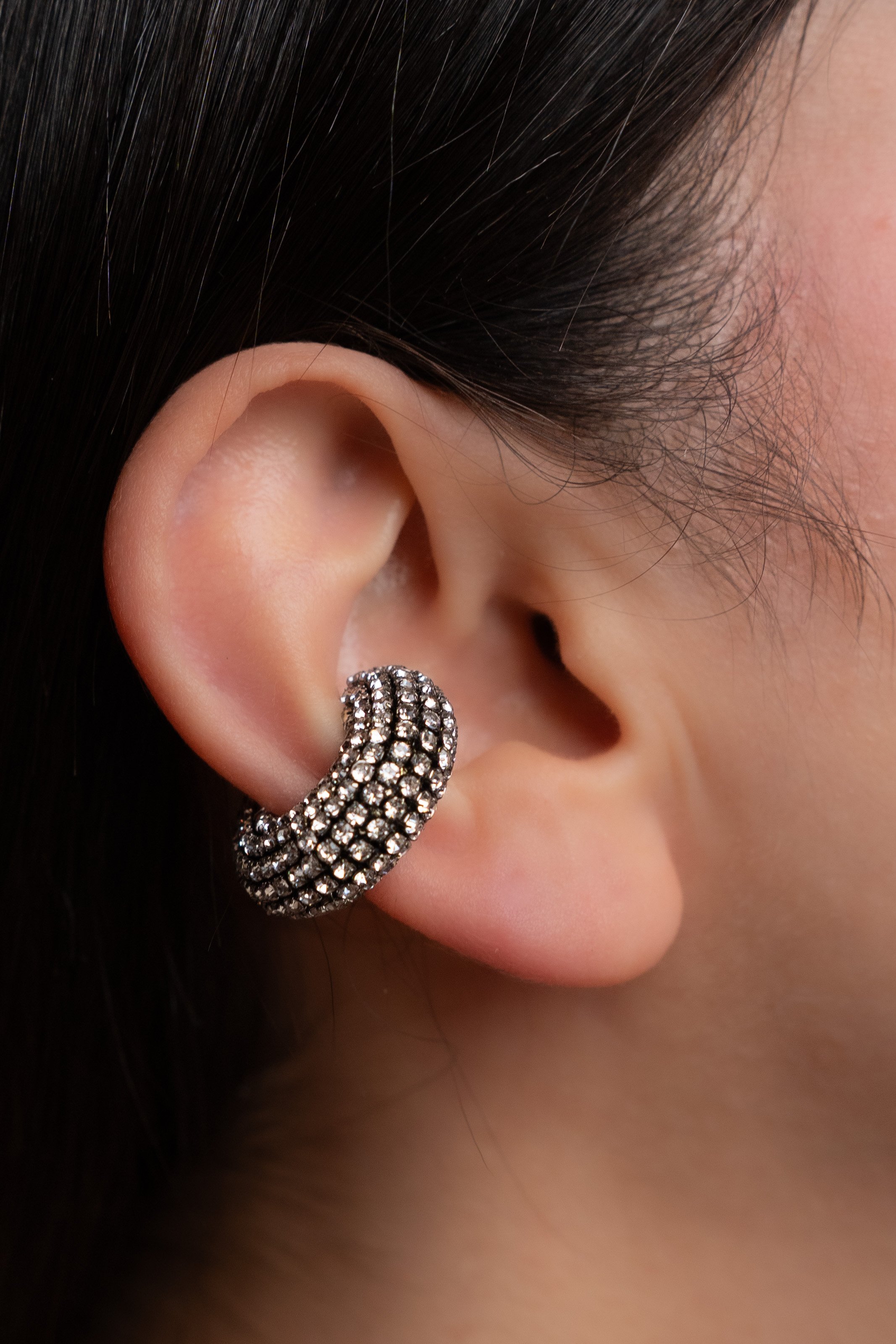 Altın Kaplama Round Ear Cuff (Tekli)