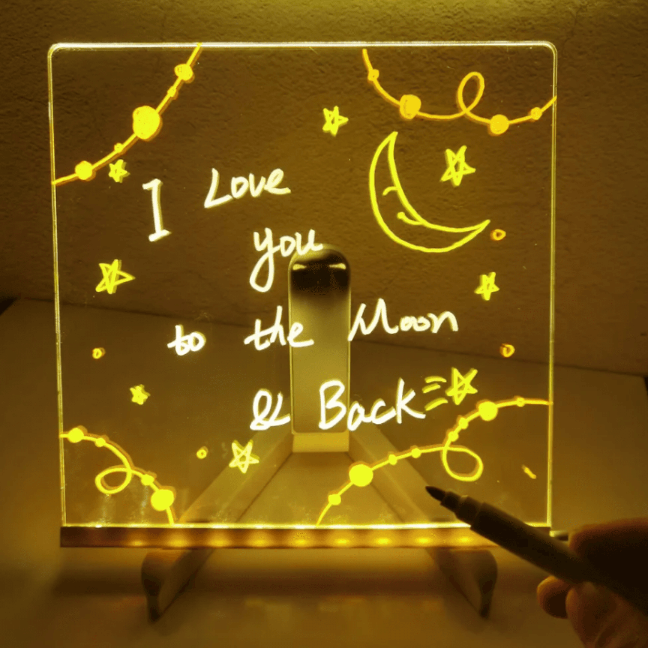 Led Işıklı Çizim Tahtası (30x20cm)