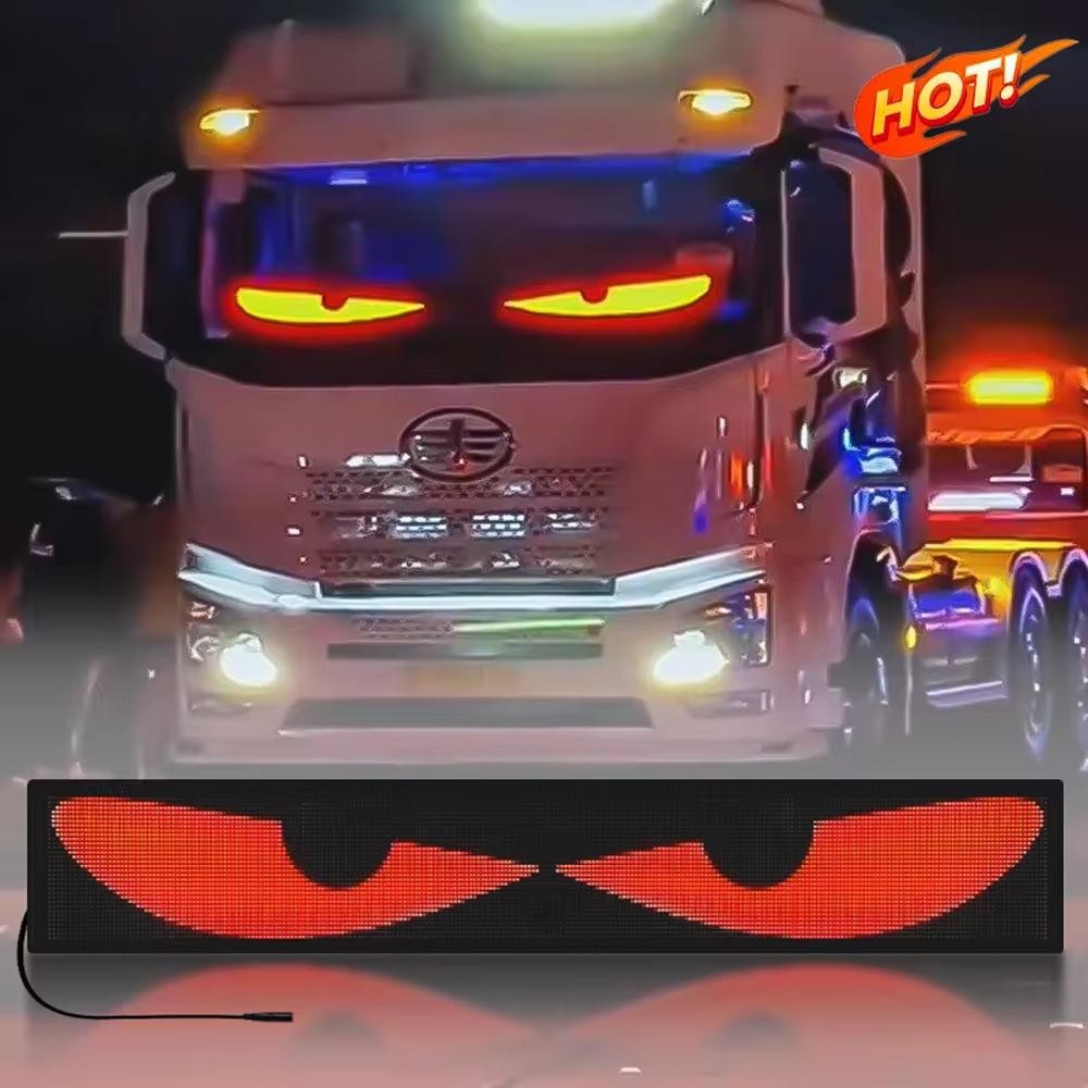 Kişiselleştirilebilir Matrix Car LED Ekran (90x19cm)