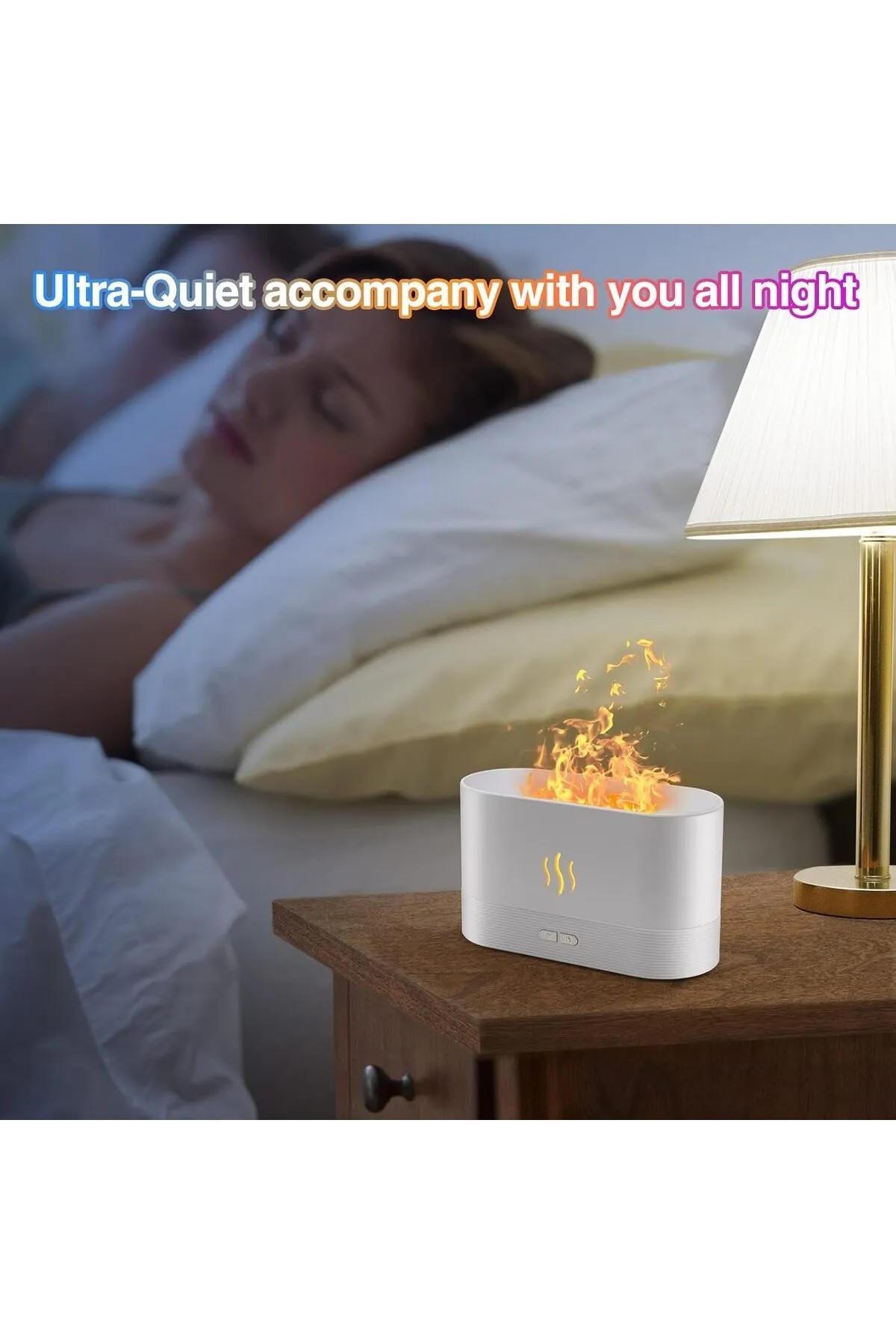 Alev Efektli Ultrasonik Hava Nemlendirici Humidifier (Mini Şömine)