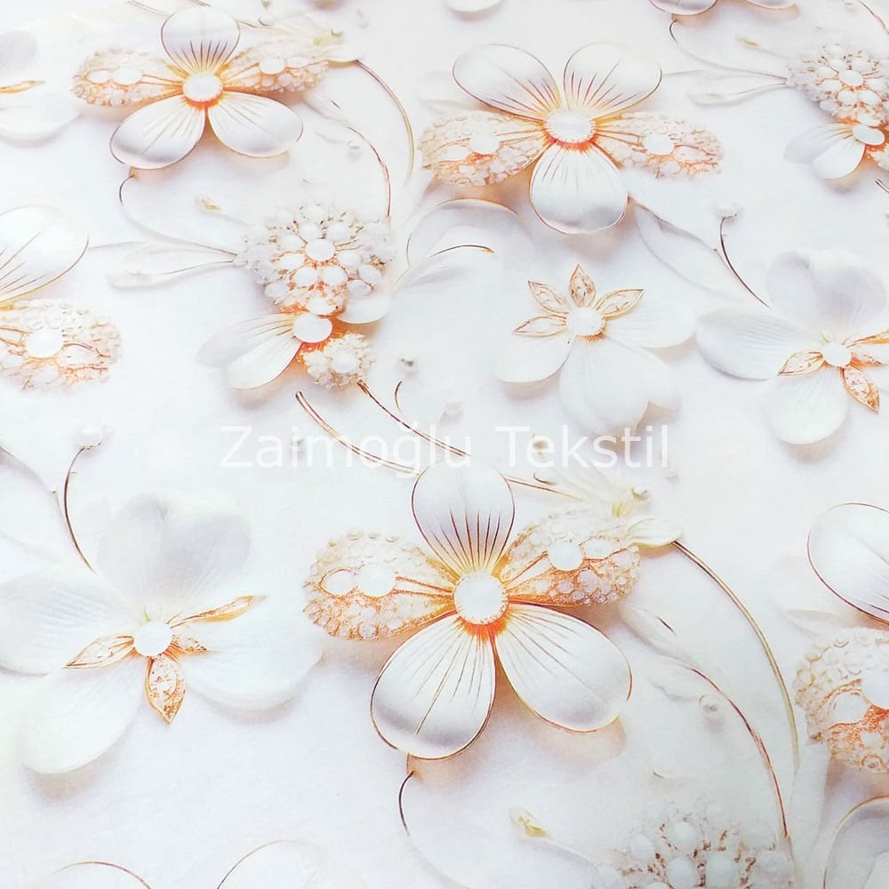 Dijital 3D Pigment Poplin Kumaş