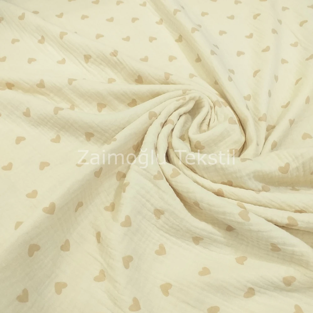 Bürümcük Double Face Müslin Empirme Kumaş