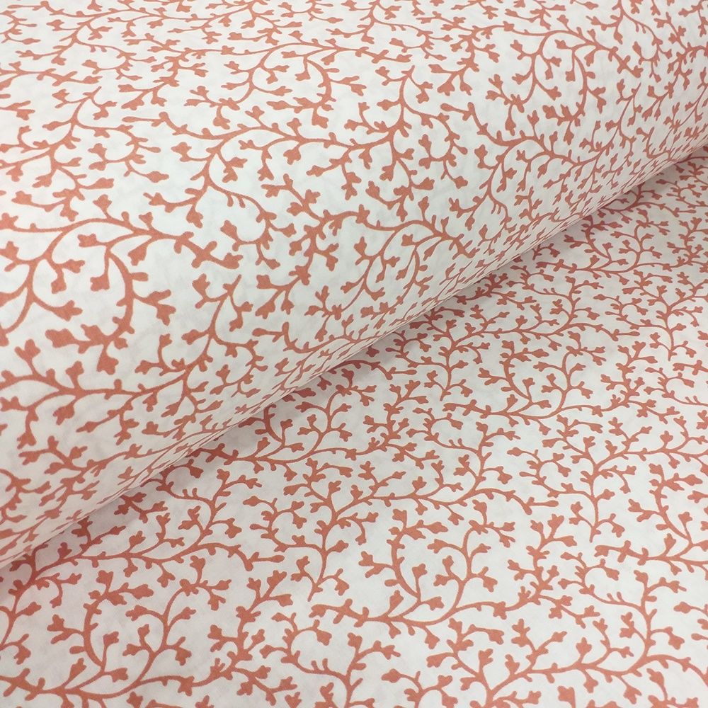 Sarmaşık Desen Poplin Kumaş