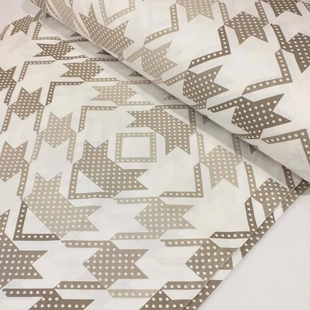 Geometrik Poplin Kumaş