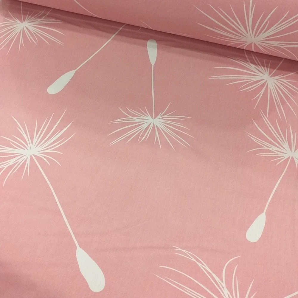 Püf Çiçeği Desenli Poplin Kumaş