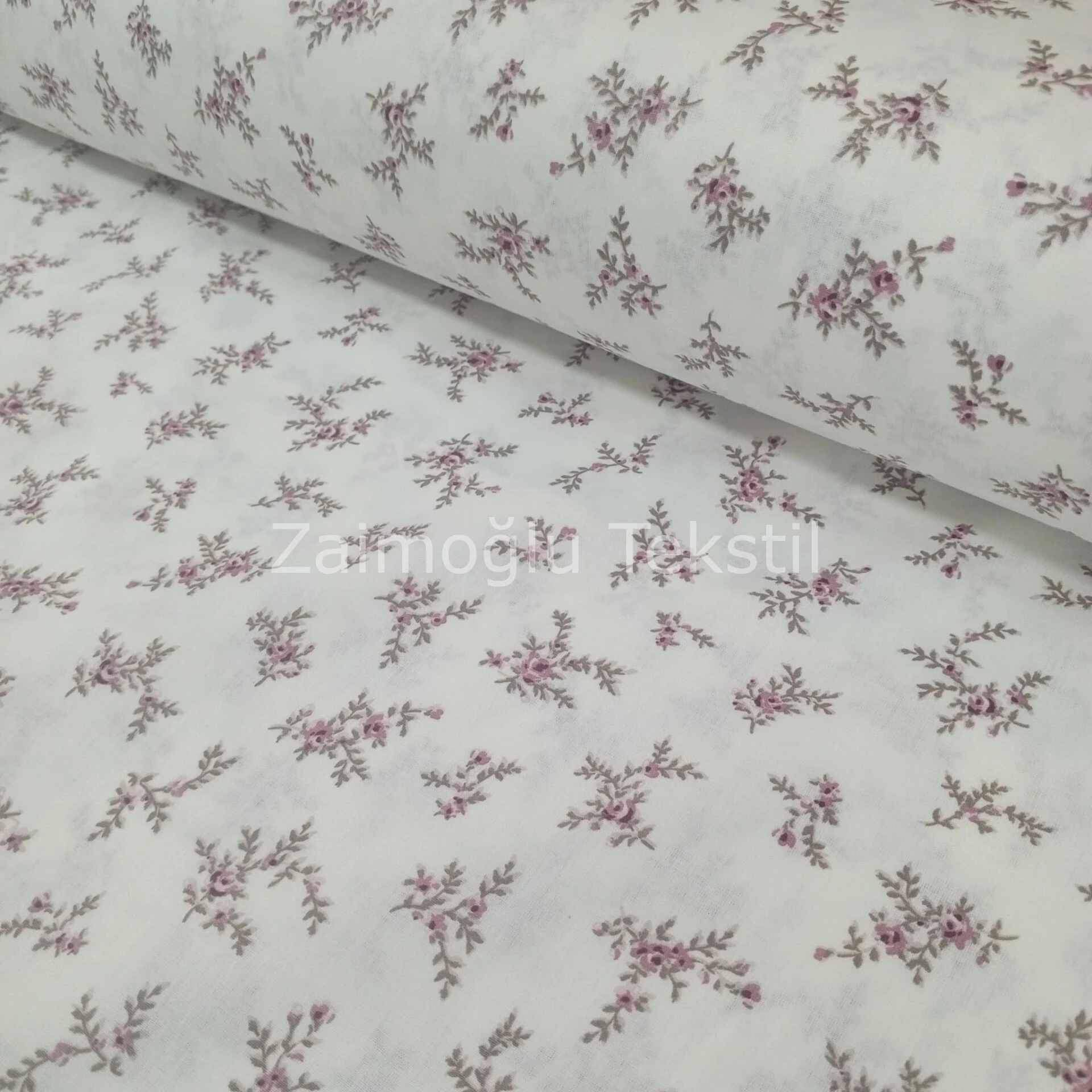 Çiçek Desen Poplin Kumaş