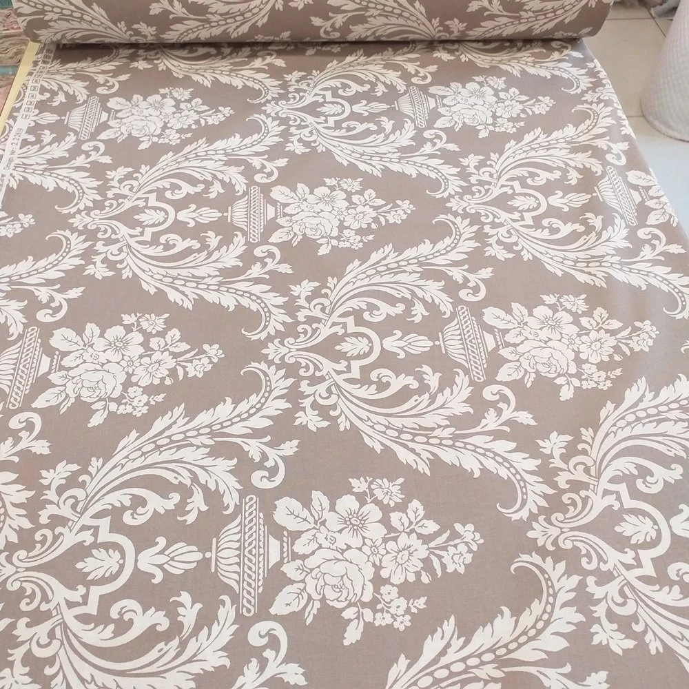 Damask Desen Poplin Kumaş