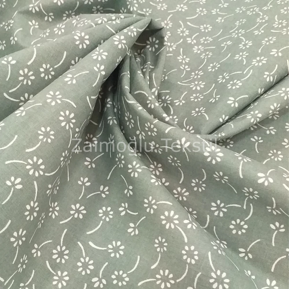 Çıtır Çiçek Desen Poplin Kumaş