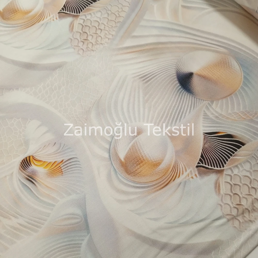 Dijital 3D Pigment Poplin Kumaş