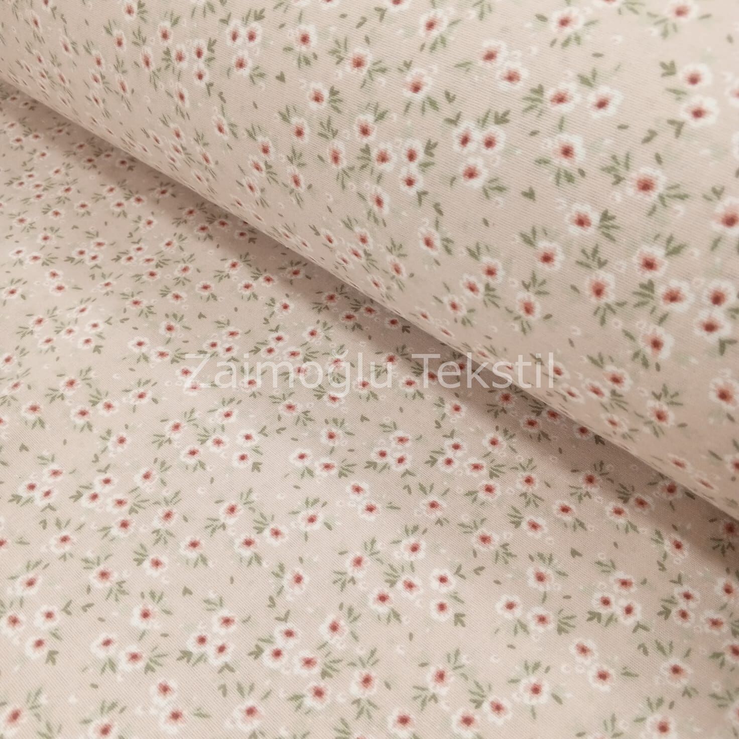 Çıtır Çiçek Desen Flanel Pazen Kumaş