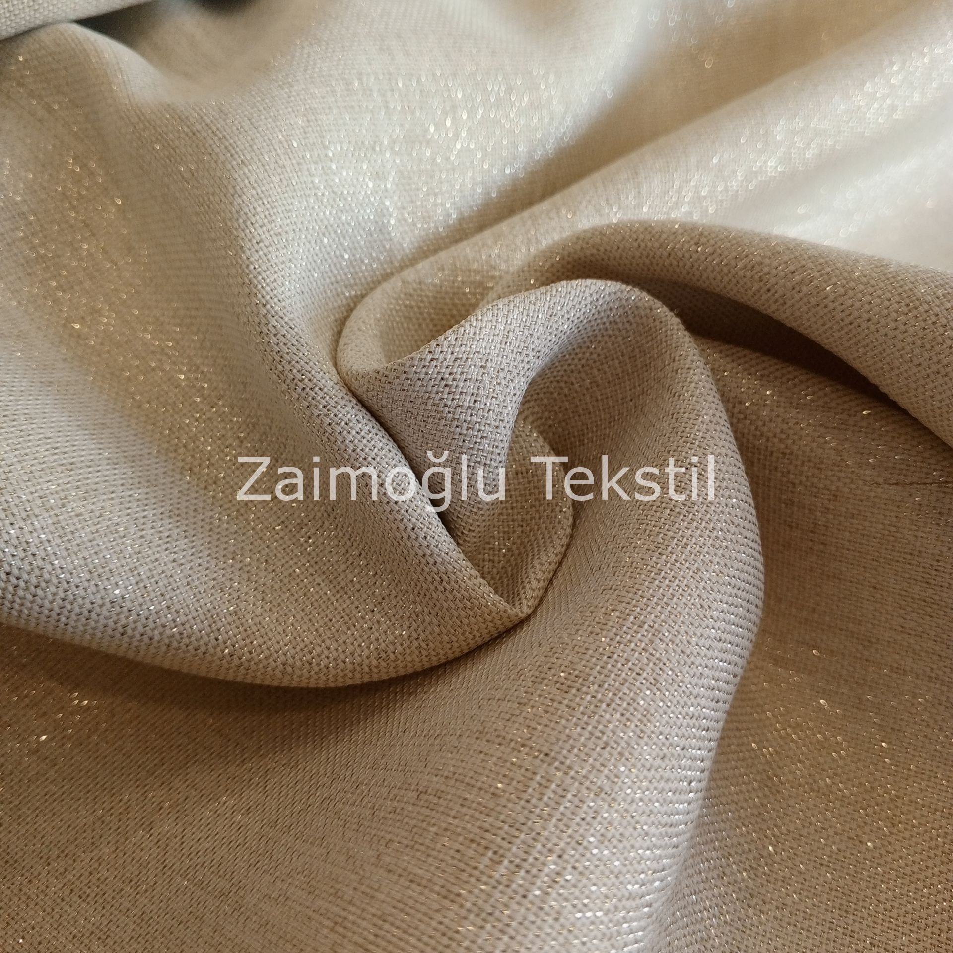 Etuval Linen Simli Keten Kumaş