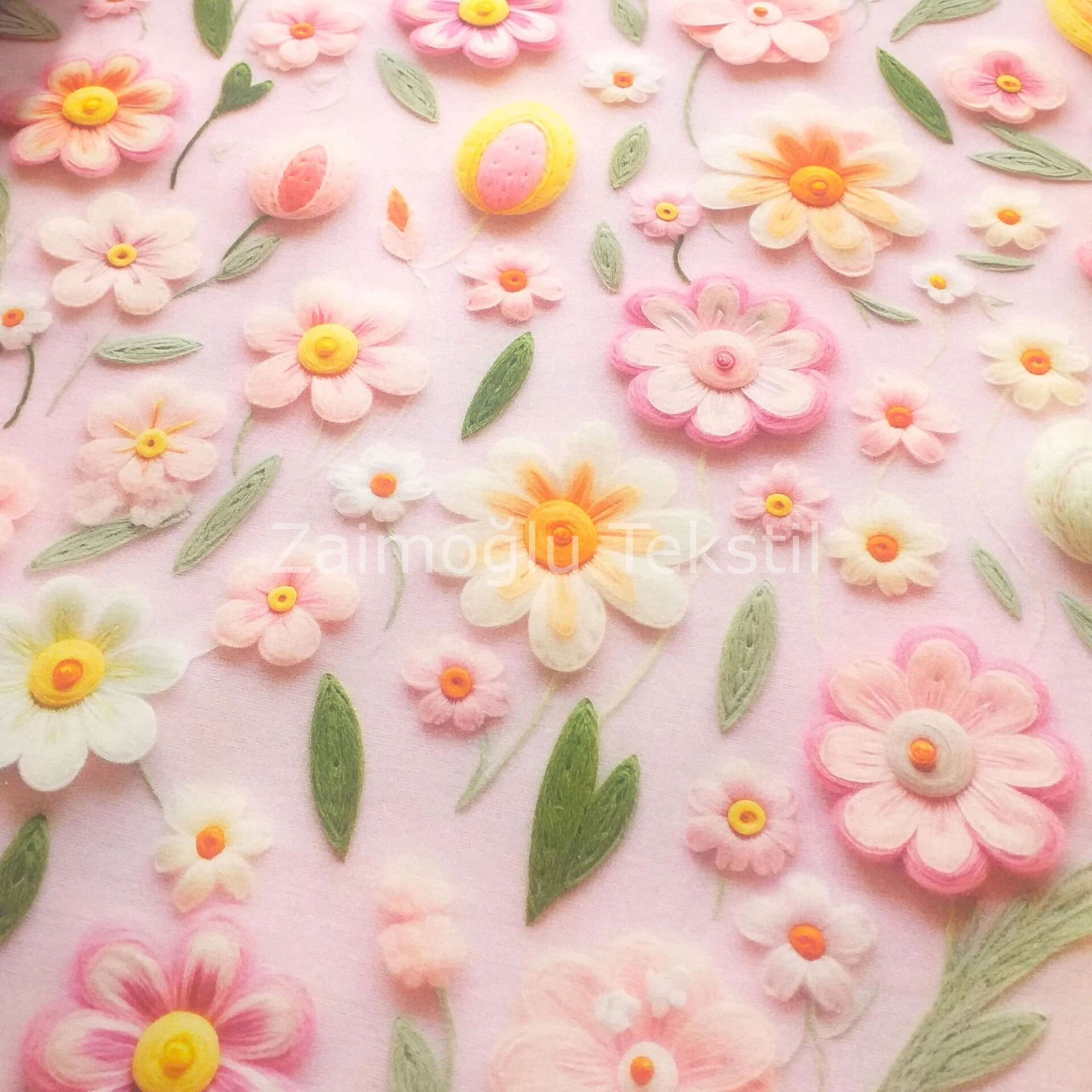 Dijital 3D Reaktif Poplin Kumaş