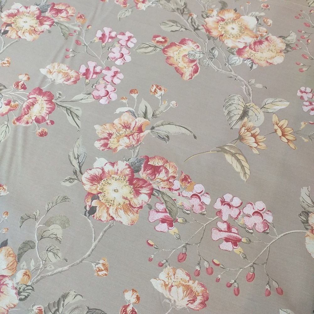 Çiçek Desen Poplin Kumaş