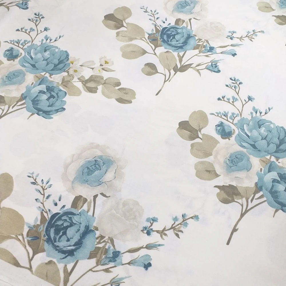 Gül Desenli Poplin Kumaş