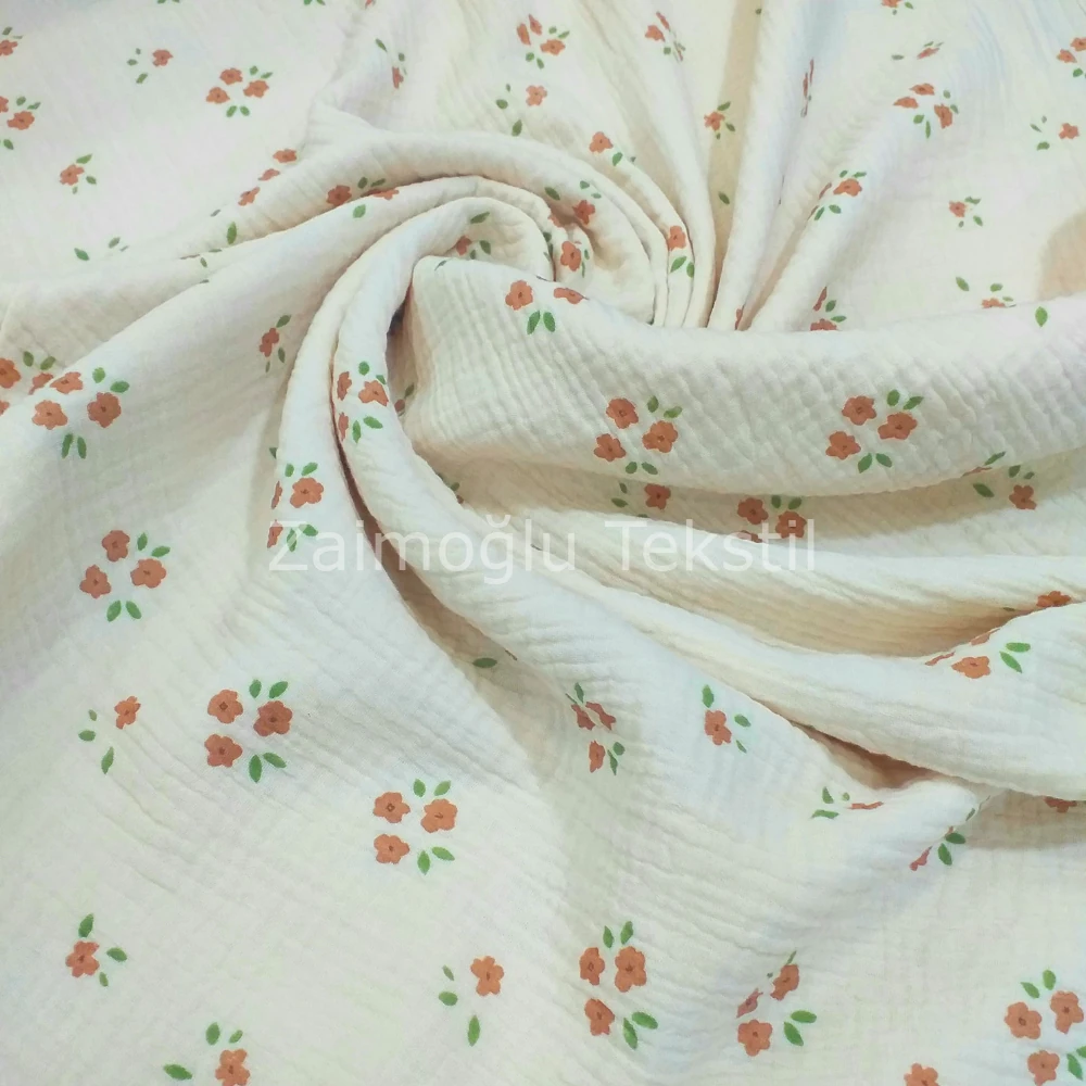 Bürümcük Double Face Müslin Empirme Kumaş