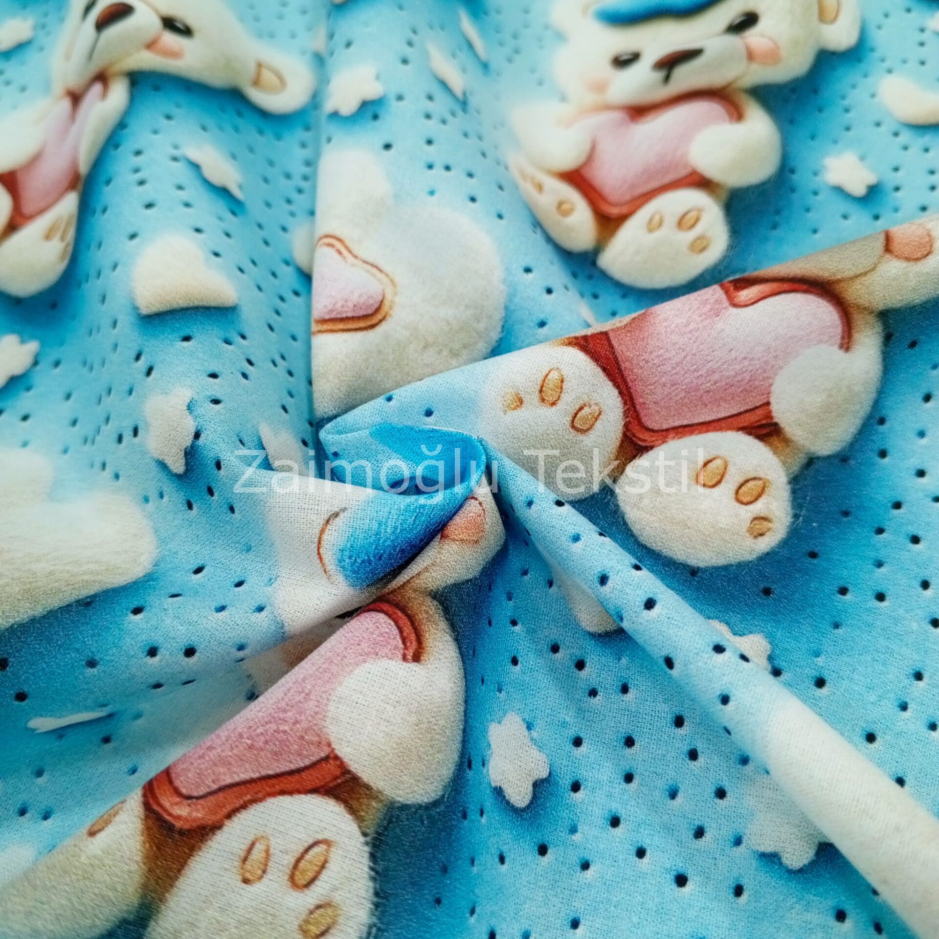 Dijital 3D Reaktif Poplin Kumaş