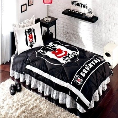 Taç Lisanslı Tek Kişilik Uyku Seti Beşiktaş 1903