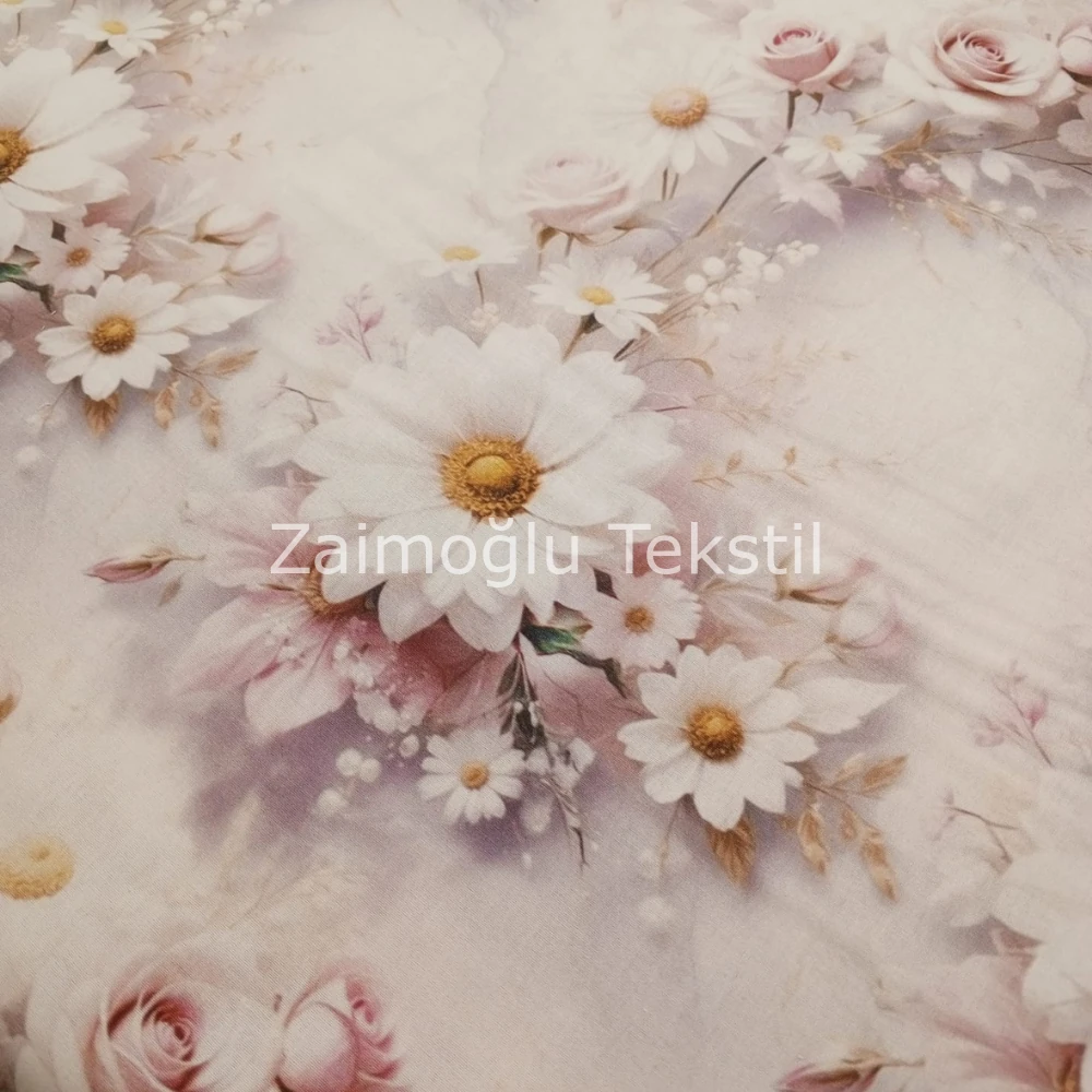 Dijital 3D Pigment Poplin Kumaş