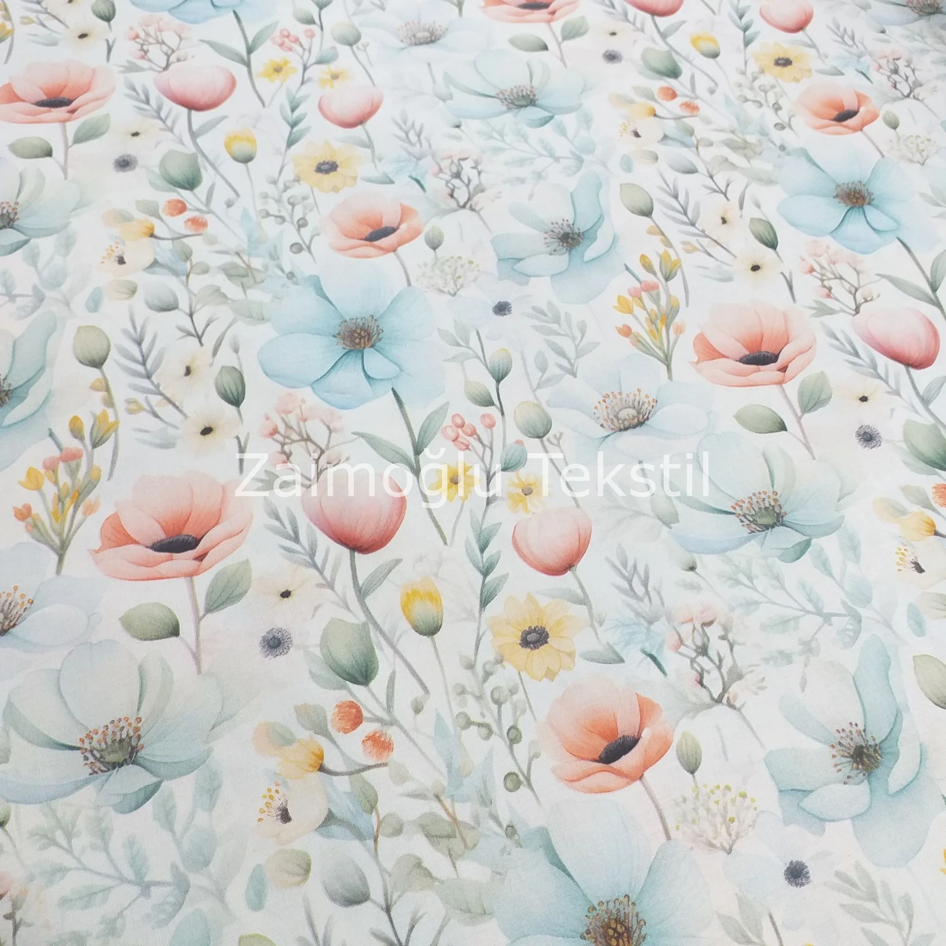 Dijital 3D Pigment Poplin Kumaş