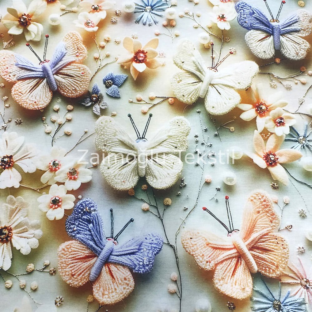 Dijital 3D Reaktif Poplin Kumaş