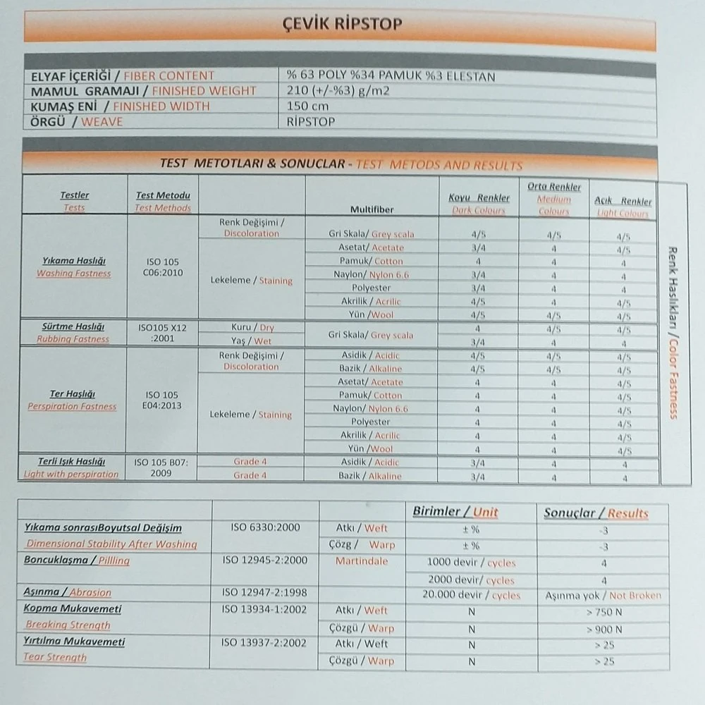 RİPSTOP KUMAŞ