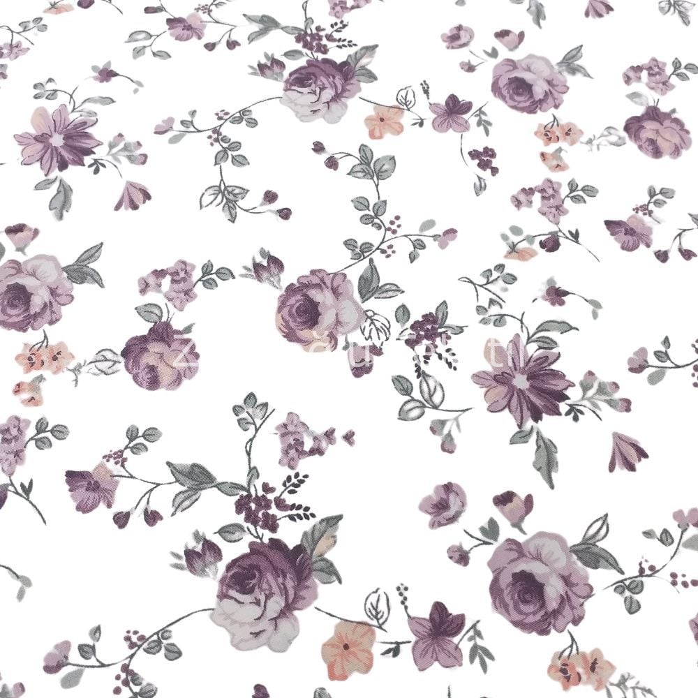 Bahar Çiçekleri Poplin Kumaş